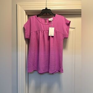 Andre by Unit Short Sleeve Babydoll Top